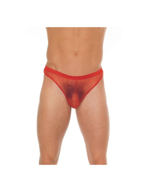 String Fishnet Red One Size
