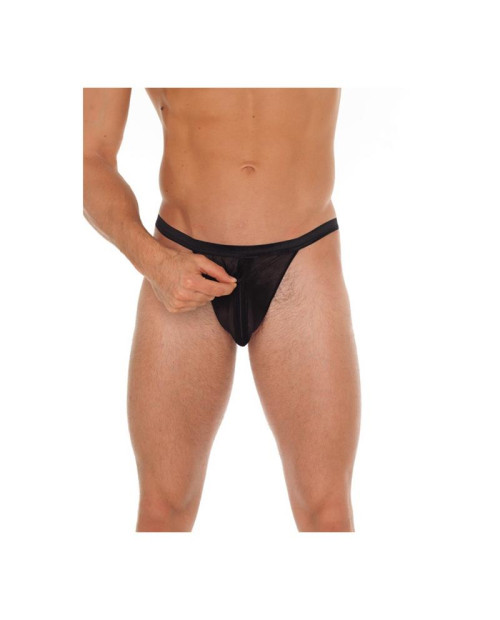 String with Zipper Black One Size