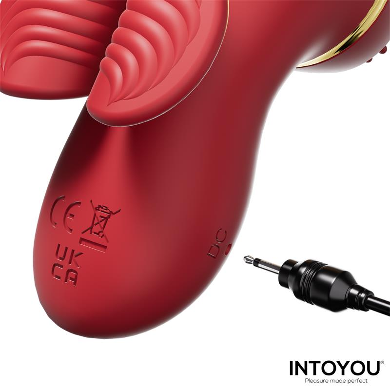 Beeny Stimulator with 4 Caps, Suction, Tapping, Tickling and Licking
