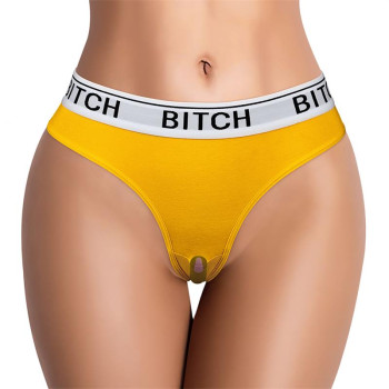 Open Panties with Vibrating Bullet and Remote Control Size M
