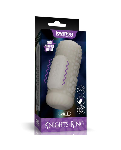 Knights Ring Vibrating Dual Purpose Sleeve Drip
