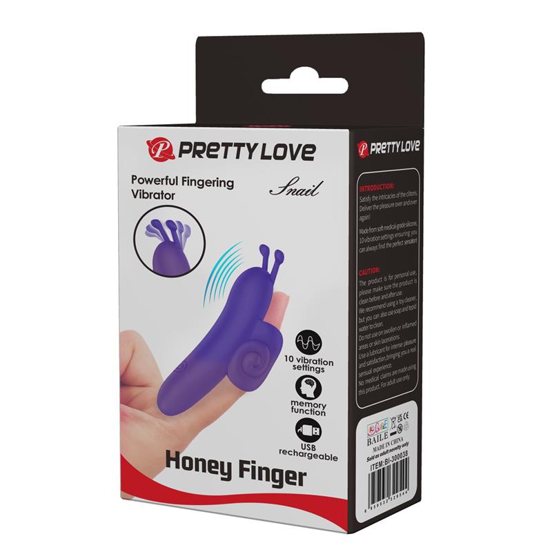 Finger Vibrator Snail Purple