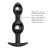 Pretty Love Silicone Anal Balls Black