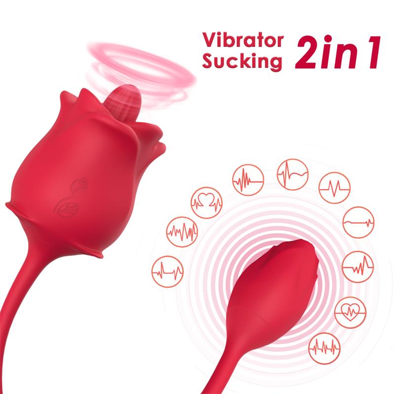 Rose with Licking and vibrating egg