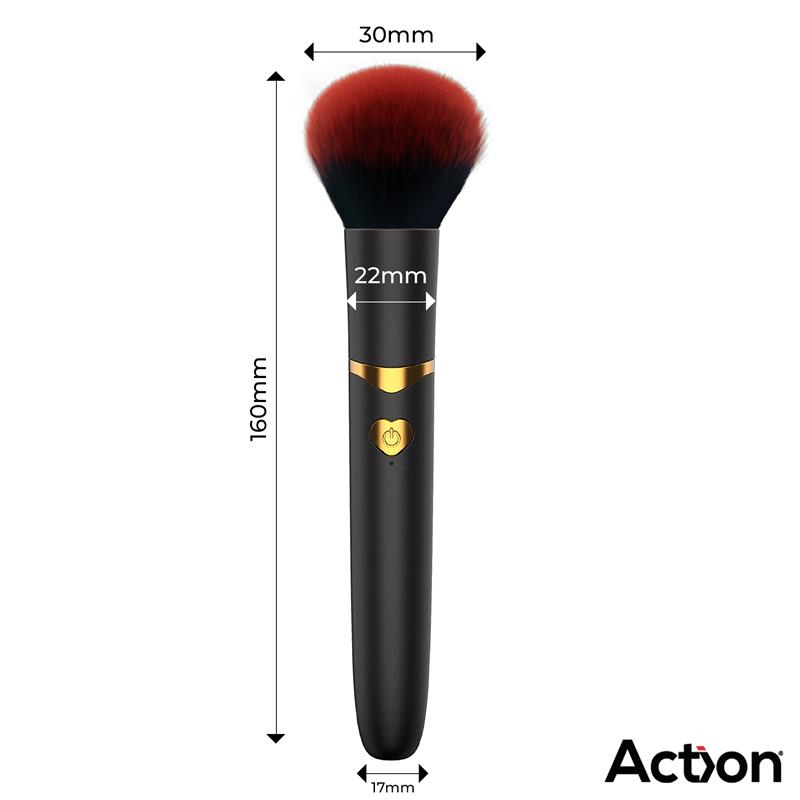 Secret Noir Vibrating Make-Up Brush Black
