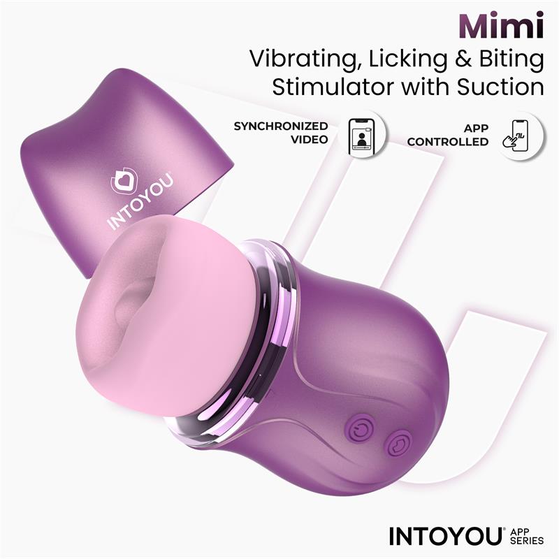 Mimi Stimulator with Licking, Biting, Suction and Vibration USB-C with APP