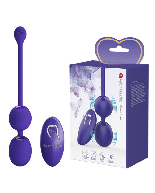 Willie Youth Vibrating Kegel Balls with Remote