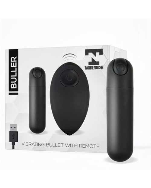 Buller Vibrating Bullet Remote Control USB Silicone Black