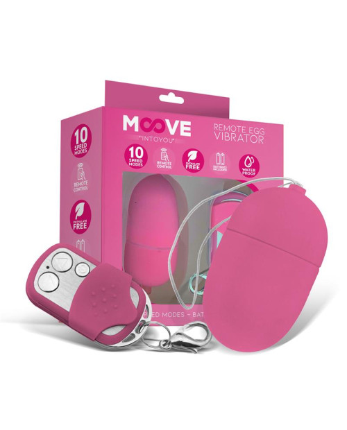 Vibrating Egg with Remote Control Medium Size Pink