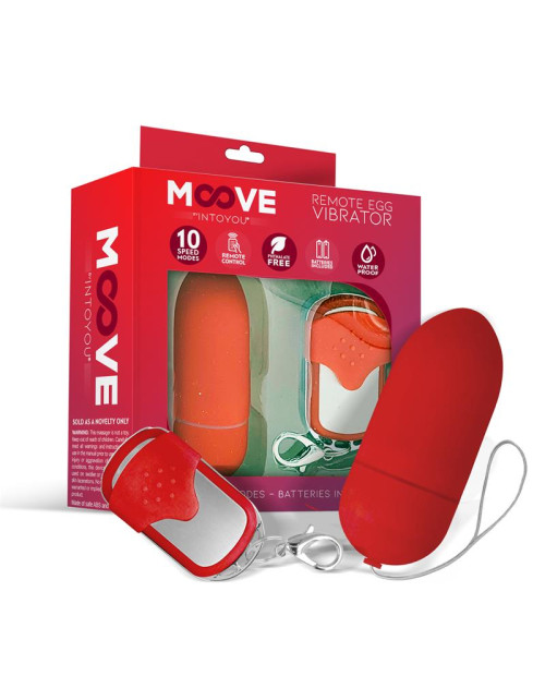 Vibrating Egg with Remote Control Red