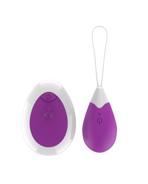 Vibrating Egg with Remote Control USB Purple