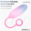 Vibrating Egg Double Layer Silicone with APP Blue/Pink