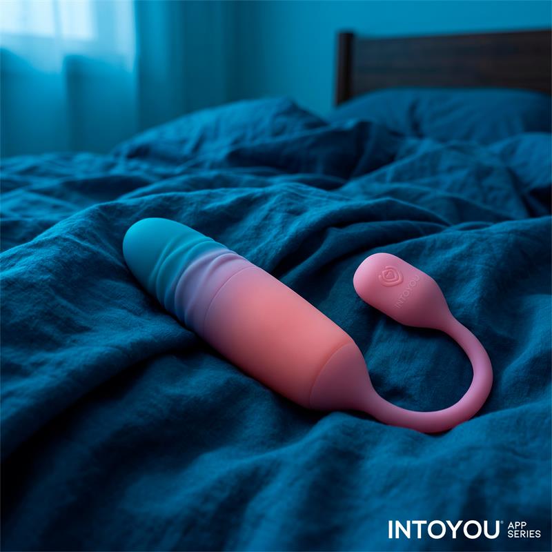 NexEgg Motion Vibrating Egg with Thrusting App Pink/Turquoise