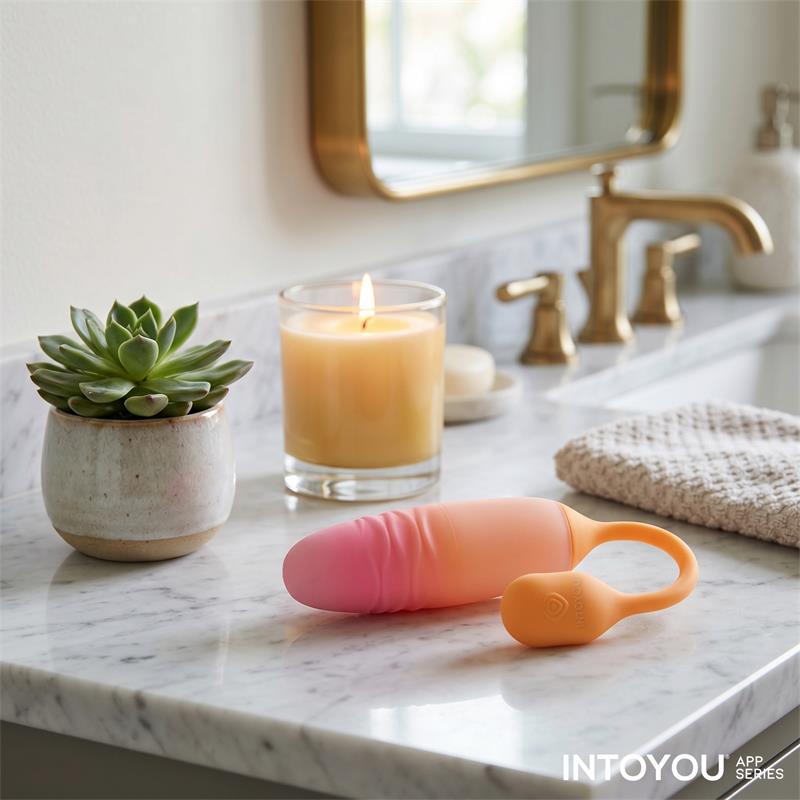 NexEgg Motion Vibrating Egg with Thrusting App Orange/Pink