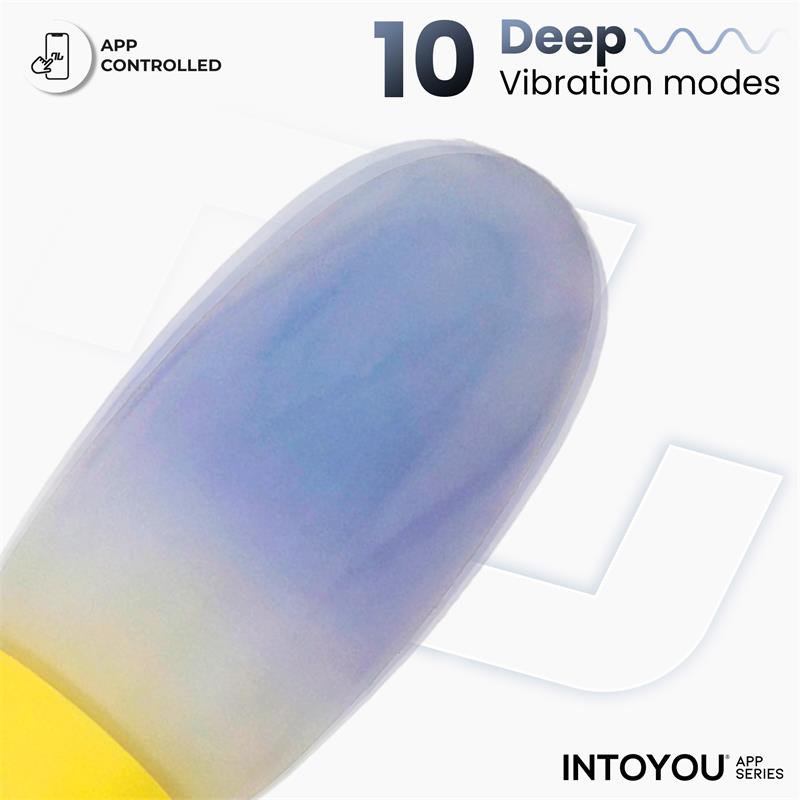 NexEgg Vibrating Egg Double Silicone Layer App Yellow/Purple
