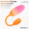 NexEgg Vibrating Egg Double Silicone Layer App Orange/Pink