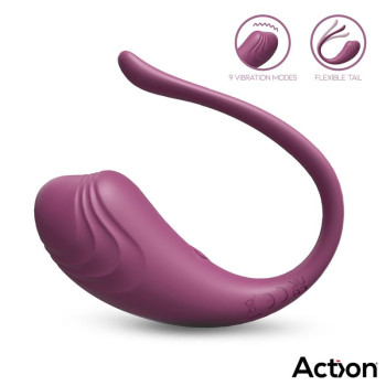 Luvia Vibrating Purple Egg w/Remote Cl.120