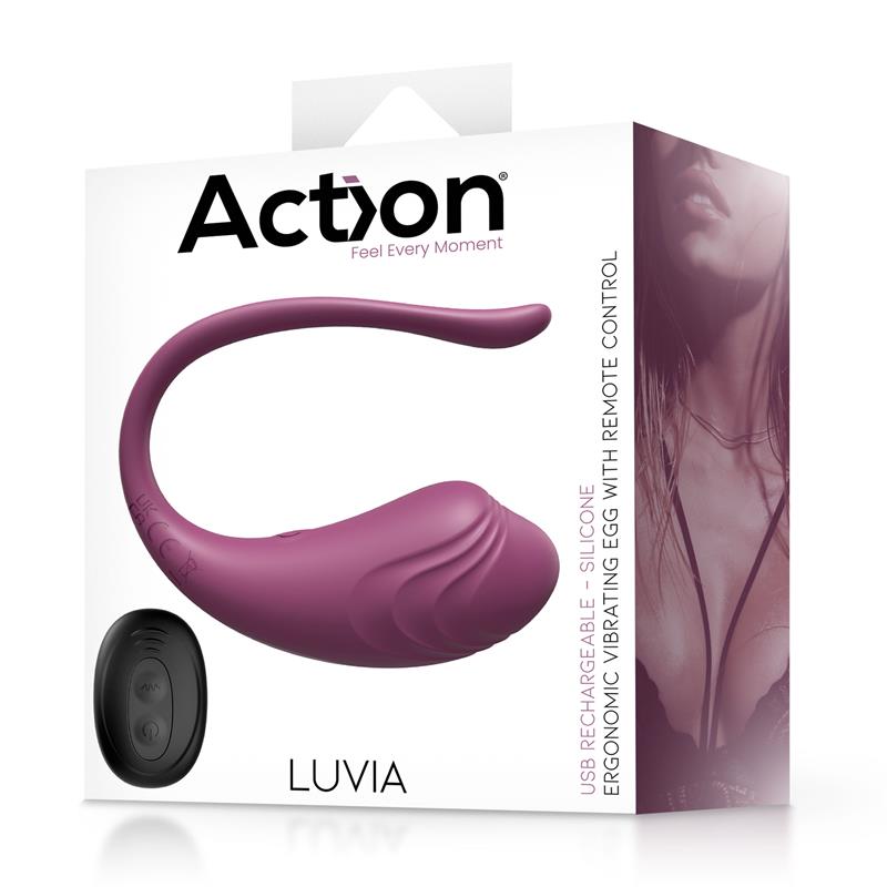 Luvia Vibrating Purple Egg w/Remote Cl.120