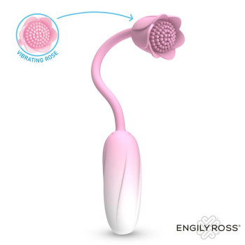 FloraeVibrating Egg with Rose-Shaped Stimulator