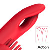 Bilma Vibe with Brushing Clit Stimulator and Alternating Function