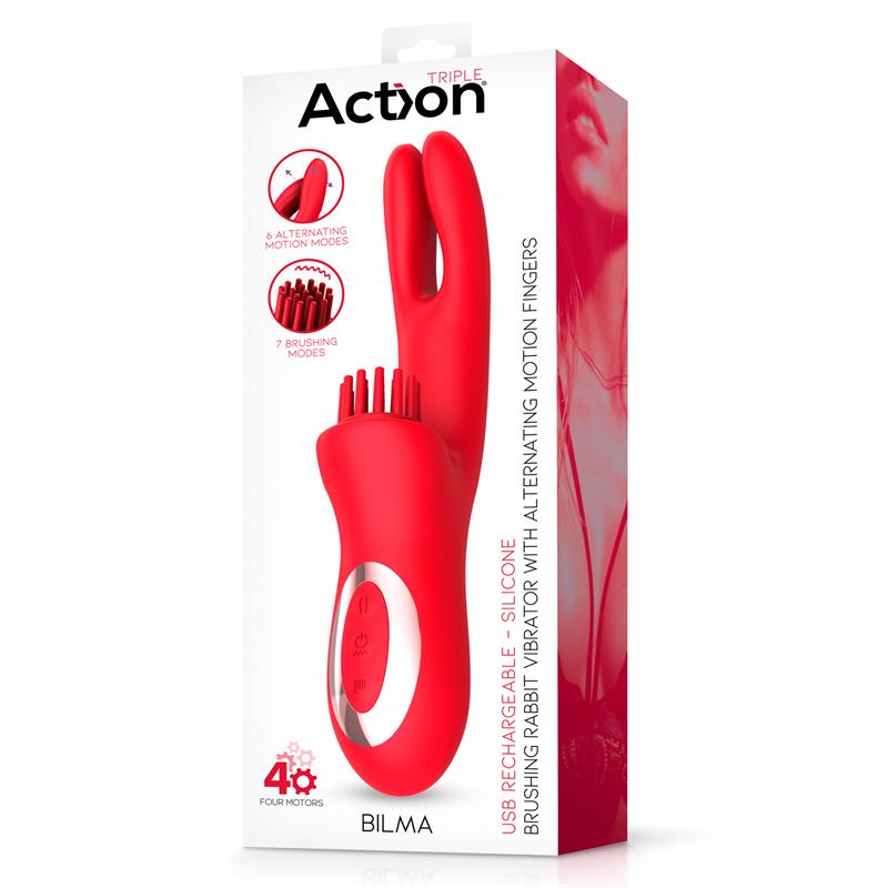 Bilma Vibe with Brushing Clit Stimulator and Alternating Function