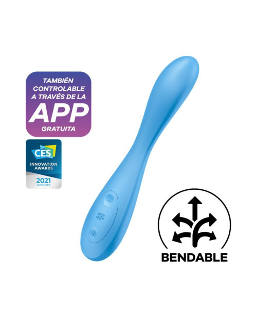 Vibe G-Spot Flex 4 with APP Satisfyer Connect Blue
