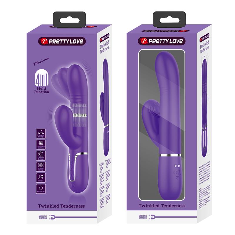 Mariana Vibrator 4 in 1 Silicone Purple