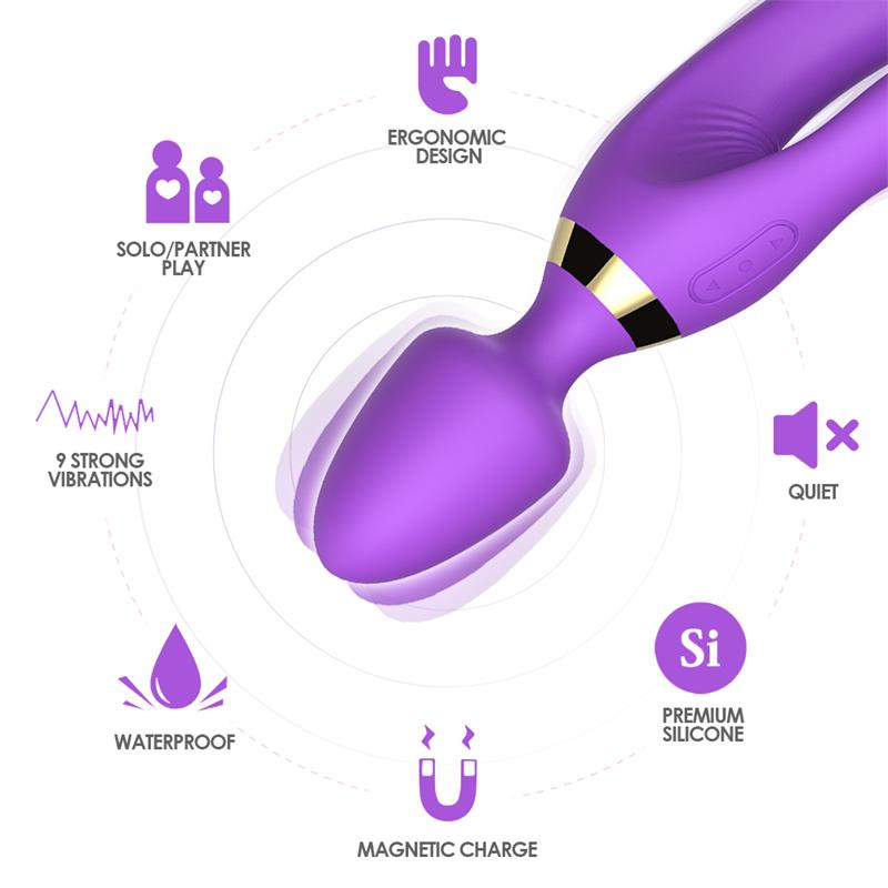 Masager and vibrator Purple