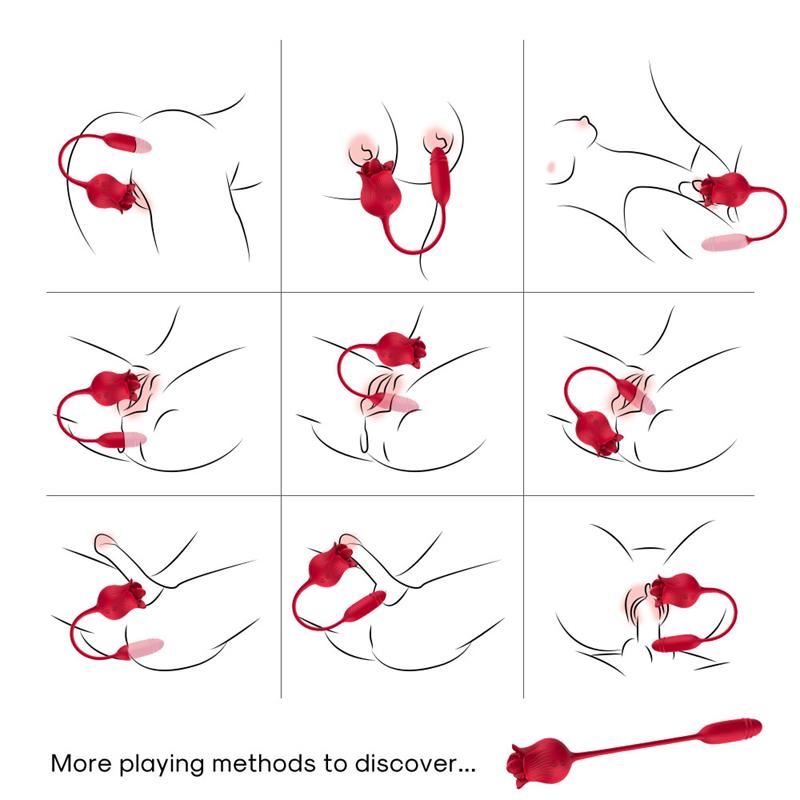 Vibrating Rose with Thrusting and Licking  USB