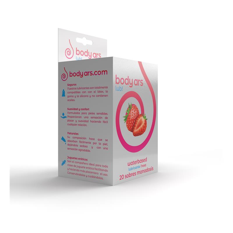 Single-dose Water-Based Lubricant Gel Acid Strawberry 20 x 4 ml