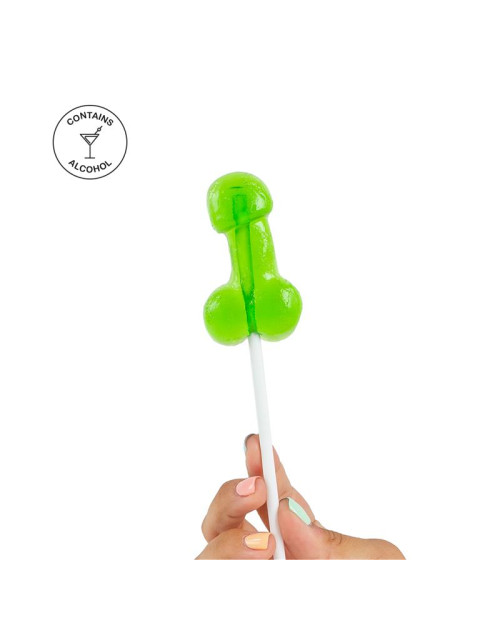 Penis Shaped Lollipop Caipirinha Flavor with Alcohol