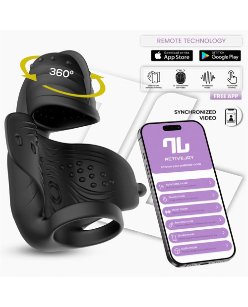 Zonte Rotating Cap Vibrating Masturbator with App