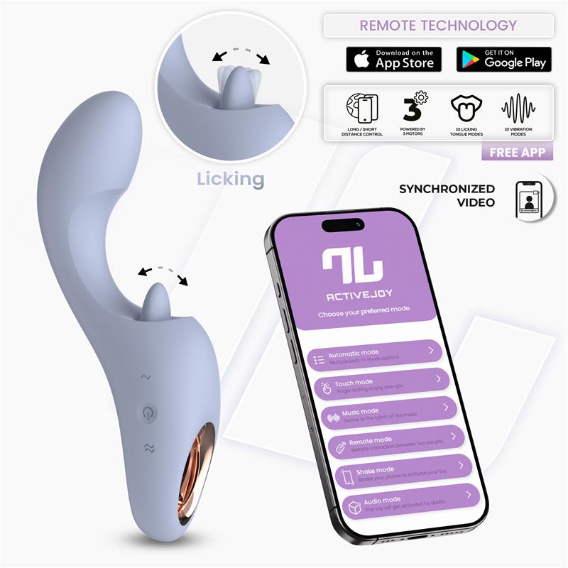 Licky Licking Tongue Vibrator with App