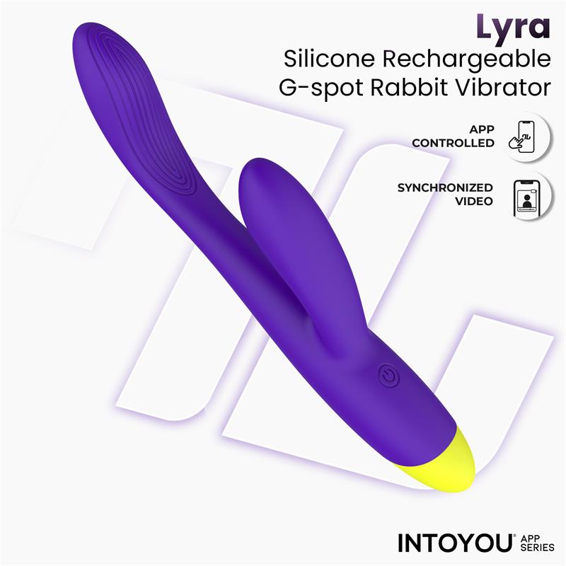 Lyra G-Spot Rabbit Vibrator with App Purple
