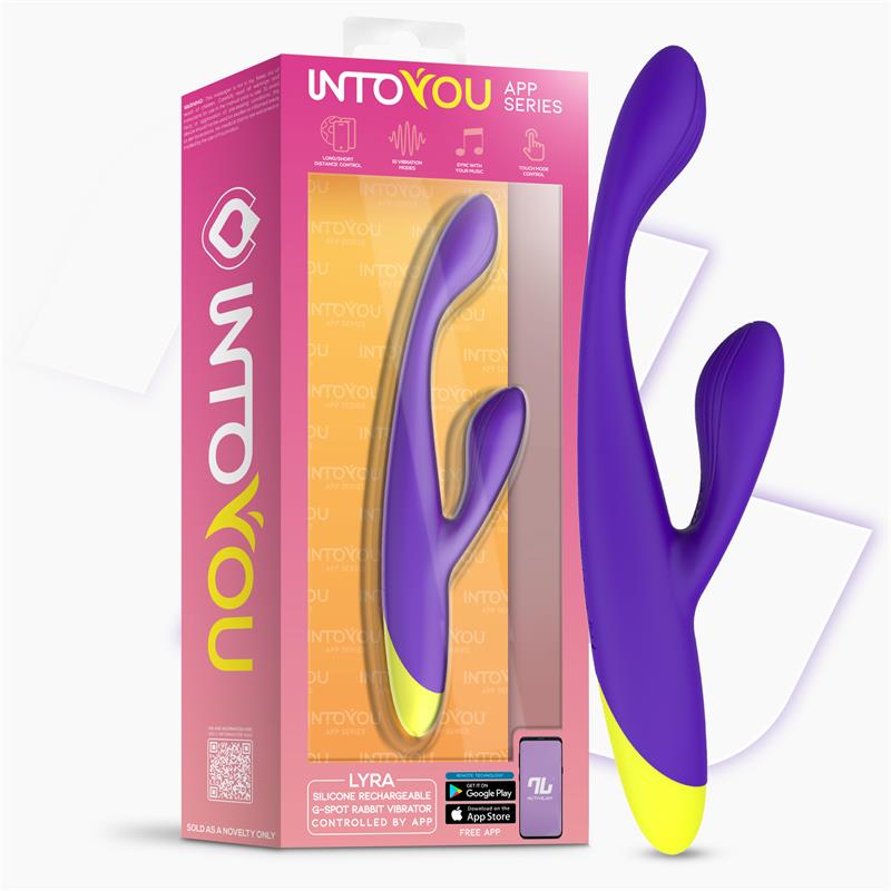 Lyra G-Spot Rabbit Vibrator with App Purple