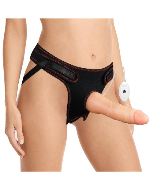 Strap-on with Vibrating Dildo with Remote Control 7.5