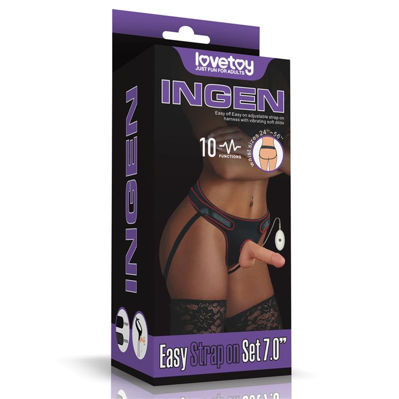 Strap-on with Vibrating Dildo and Remote Control 7.0