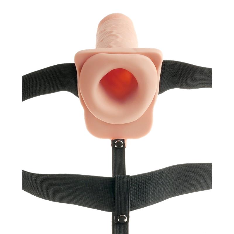 Strap-On with Hollow Dildo with Vibration 7