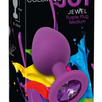 Colorful Joy Jewel Purple Plug