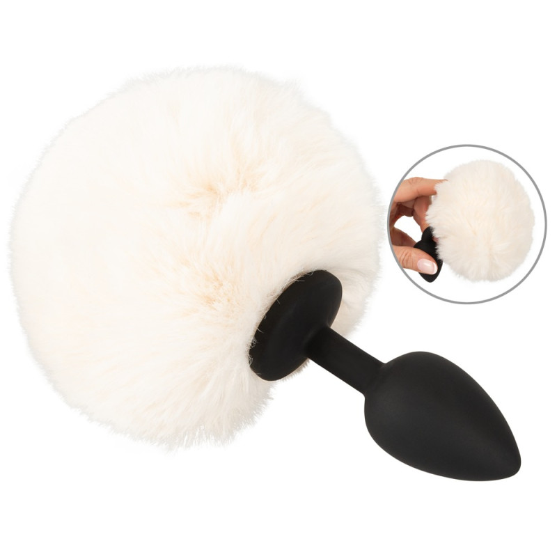 Fluffy Tail White S