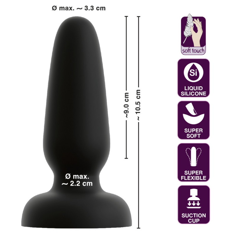 Black Velvets Silicone Plug S