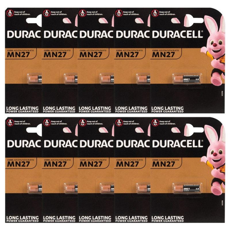 Battery Duracell 27A 10x1