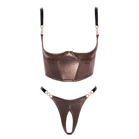 Shelf Bra Set brownish