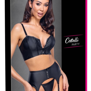 Top Set rhinestone zip