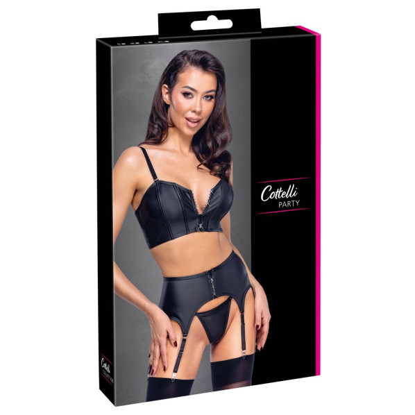 Top Set rhinestone zip