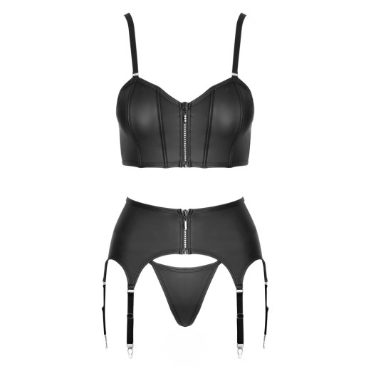 Top Set rhinestone zip
