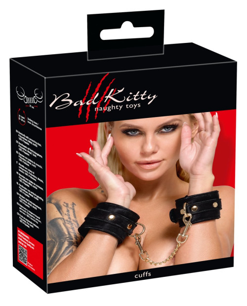 BK Handcuffs Velvet black