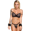 BK Handcuffs Velvet black
