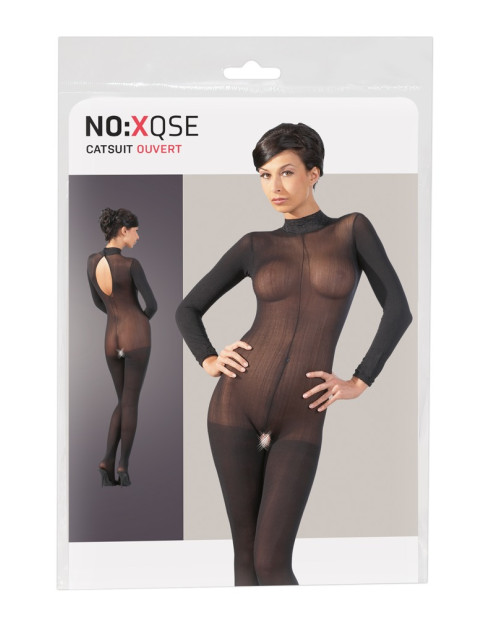 Catsuit with Lace Collar