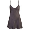 Satin Chemise Black
